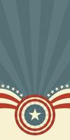 happy independence day 4th of July in retro style background vector