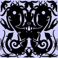 Borneo dayak batik pattern. Tribal background. Stylish fabric print vector design inspiration. Creative textile background for fashion or cloth