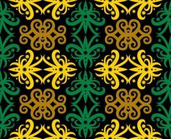 seamless patern of dayak ethnic pattern.traditional Indonesian fabric motif.borneo pattern. vector design inspiration. Creative textile for fashion or cloth
