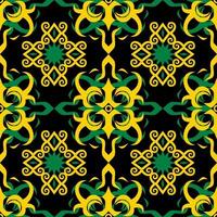 patrón sin costuras de patrón étnico dayak.motivo de tela indonesia tradicional.patrón de borneo. inspiración de diseño vectorial. textil creativo para moda o tela vector