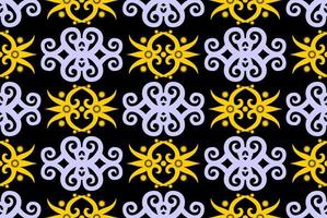 seamless patern of dayak ethnic pattern.traditional Indonesian fabric motif.borneo pattern. vector design inspiration. Creative textile for fashion or cloth