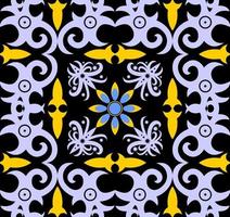 seamless patern of dayak ethnic pattern.traditional Indonesian fabric motif.borneo pattern. vector design inspiration. Creative textile for fashion or cloth