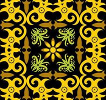 seamless patern of dayak ethnic pattern.traditional Indonesian fabric motif.borneo pattern. vector design inspiration. Creative textile for fashion or cloth