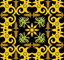 seamless patern of dayak ethnic pattern.traditional Indonesian fabric motif.borneo pattern. vector design inspiration. Creative textile for fashion or cloth