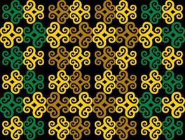 seamless patern of dayak ethnic pattern.traditional Indonesian fabric motif.borneo pattern. vector design inspiration. Creative textile for fashion or cloth