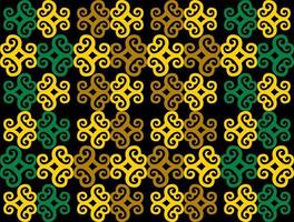 seamless patern of dayak ethnic pattern.traditional Indonesian fabric motif.borneo pattern. vector design inspiration. Creative textile for fashion or cloth