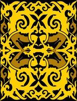 seamless patern of dayak ethnic pattern.traditional Indonesian fabric motif.borneo pattern. vector design inspiration. Creative textile for fashion or cloth