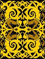 seamless patern of dayak ethnic pattern.traditional Indonesian fabric motif.borneo pattern. vector design inspiration. Creative textile for fashion or cloth