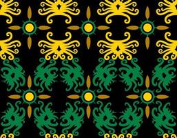 seamless patern of dayak ethnic pattern.traditional Indonesian fabric motif.borneo pattern. vector design inspiration. Creative textile for fashion or cloth