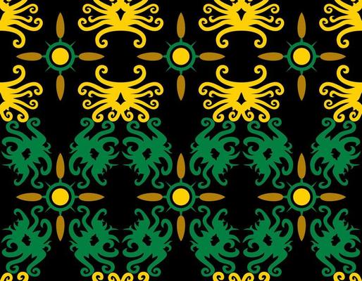 seamless patern of dayak ethnic pattern.traditional Indonesian fabric motif.borneo pattern. vector design inspiration. Creative textile for fashion or cloth