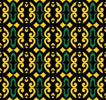 patrón sin costuras de patrón étnico dayak.motivo de tela indonesia tradicional.patrón de borneo. inspiración de diseño vectorial. textil creativo para moda o tela vector