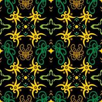 seamless patern of dayak ethnic pattern.traditional Indonesian fabric motif.borneo pattern. vector design inspiration. Creative textile for fashion or cloth