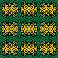 patrón sin costuras de patrón étnico dayak.motivo de tela indonesia tradicional.patrón de borneo. inspiración de diseño vectorial. textil creativo para moda o tela vector