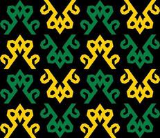 seamless patern of dayak ethnic pattern.traditional Indonesian fabric motif.borneo pattern. vector design inspiration. Creative textile for fashion or cloth