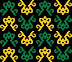 seamless patern of dayak ethnic pattern.traditional Indonesian fabric motif.borneo pattern. vector design inspiration. Creative textile for fashion or cloth