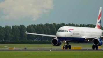 British Airways Airbus A321 avgår video