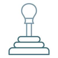 Gearshift Line Two Color Icon vector
