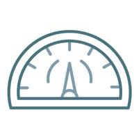 Tachometer Line Two Color Icon vector