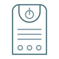 Uninterrupted Power Supply Line Two Color Icon vector