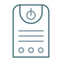 Uninterrupted Power Supply Line Two Color Icon vector