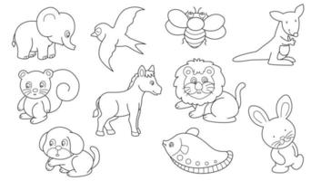 Animal Outline Vector Art, Icons, and Graphics for Free Download