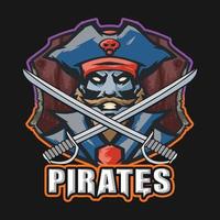 Pirates Logo for Team Gamers and Sports vector