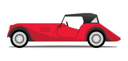 old sports car vector