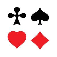 Symbols on playing cards vector