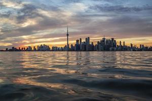 Toronto cityscape at sunset photo