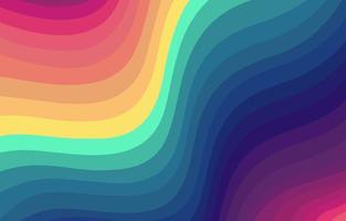 Colorful Rainbow Waves Background vector