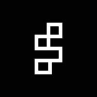 modern letter F logo design vector