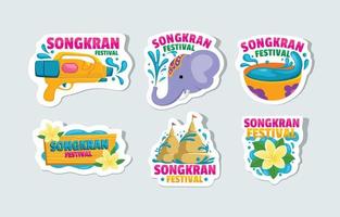 Songkran Water Festival Sticker