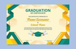 certificado de diseño de plantilla de graduación vector