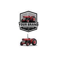 tractor, equipo agrícola vector logo