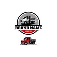 Set of dump truck logo vector