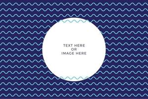 Wave style line pattern banner vector