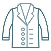 Suit Line Two Color Icon vector