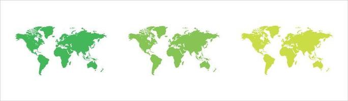 conjunto de vectores de mapa mundial