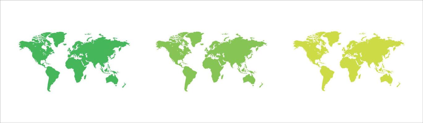 Set of World Map vector