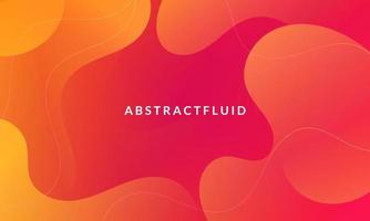 Abstract Orange Fluid Wave Background vector