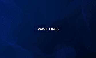 Abstract Blue Fluid Wave Background vector