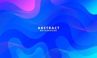 Abstract Blue Fluid Wave Background vector