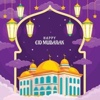 Happy Eid Mubarak Background vector