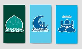 Eid Al Fitr Bundle Template vector