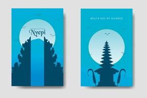 Nyepi Social Media Bundle Template vector