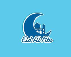 Eid Al Fitr Paper Style vector