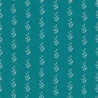 Floral pattern. Pretty branch on dark background. Printing with small branch. Ditsy print. Seamless texture. Cute template vector