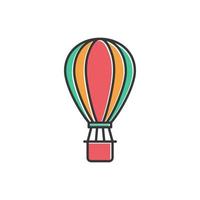 hot air ballon illustration vector