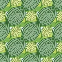 Seamless pattern with abstract leaves. Leaf endless background. Contemporary floral wallpaper. vector