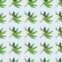 Abstract palm leaves tropical seamless pattern. Creative leaf endless wallpaper. vector